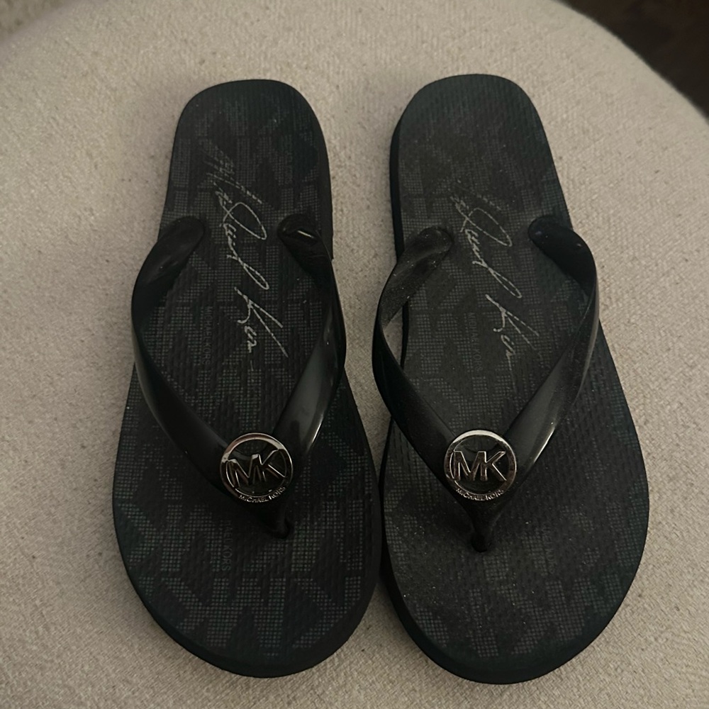 MK Logo Flip Flops